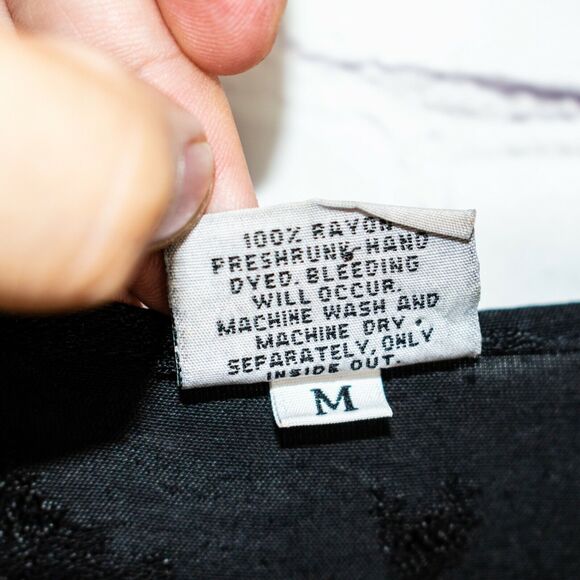 CP SHADES Women's Black Floral Button-up Shirt Size Medium - Picture 6 of 9